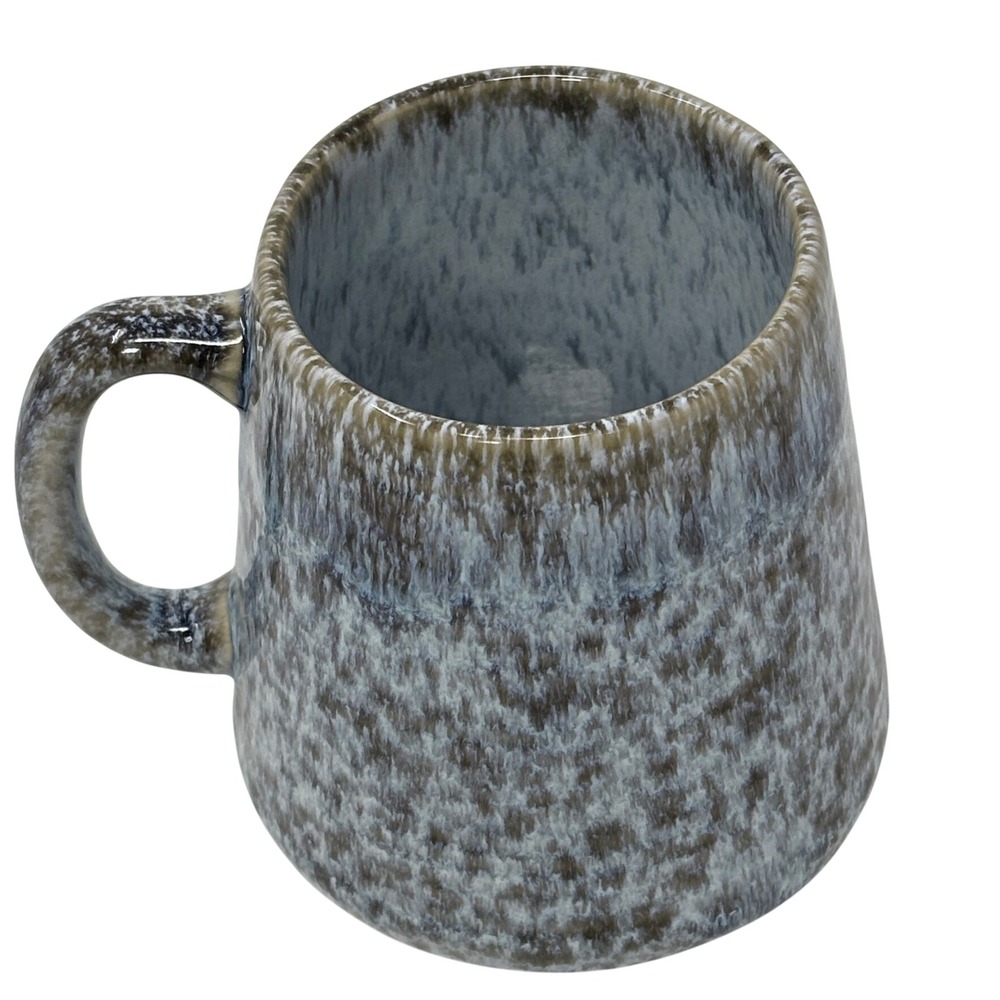 Barcelo Portugal Stoneware Coffee Mug Blue Grey Reactive Drip Glaze Ceramic